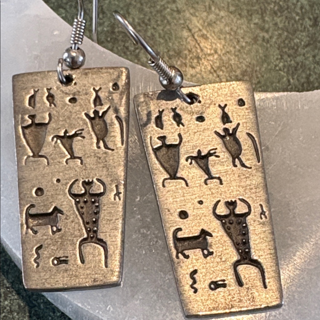 Vintage Urban Fetishes Pewter Earrings